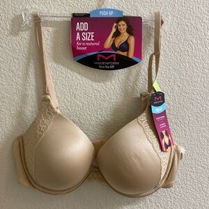 Maidenform NWT Convertable Nude Bra 36B